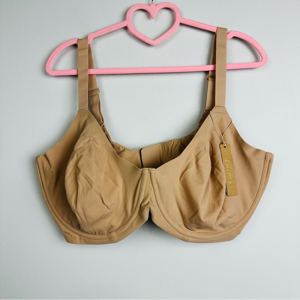 SKIMS NWT Clay Unpadded underwire Bra Size 44DDD